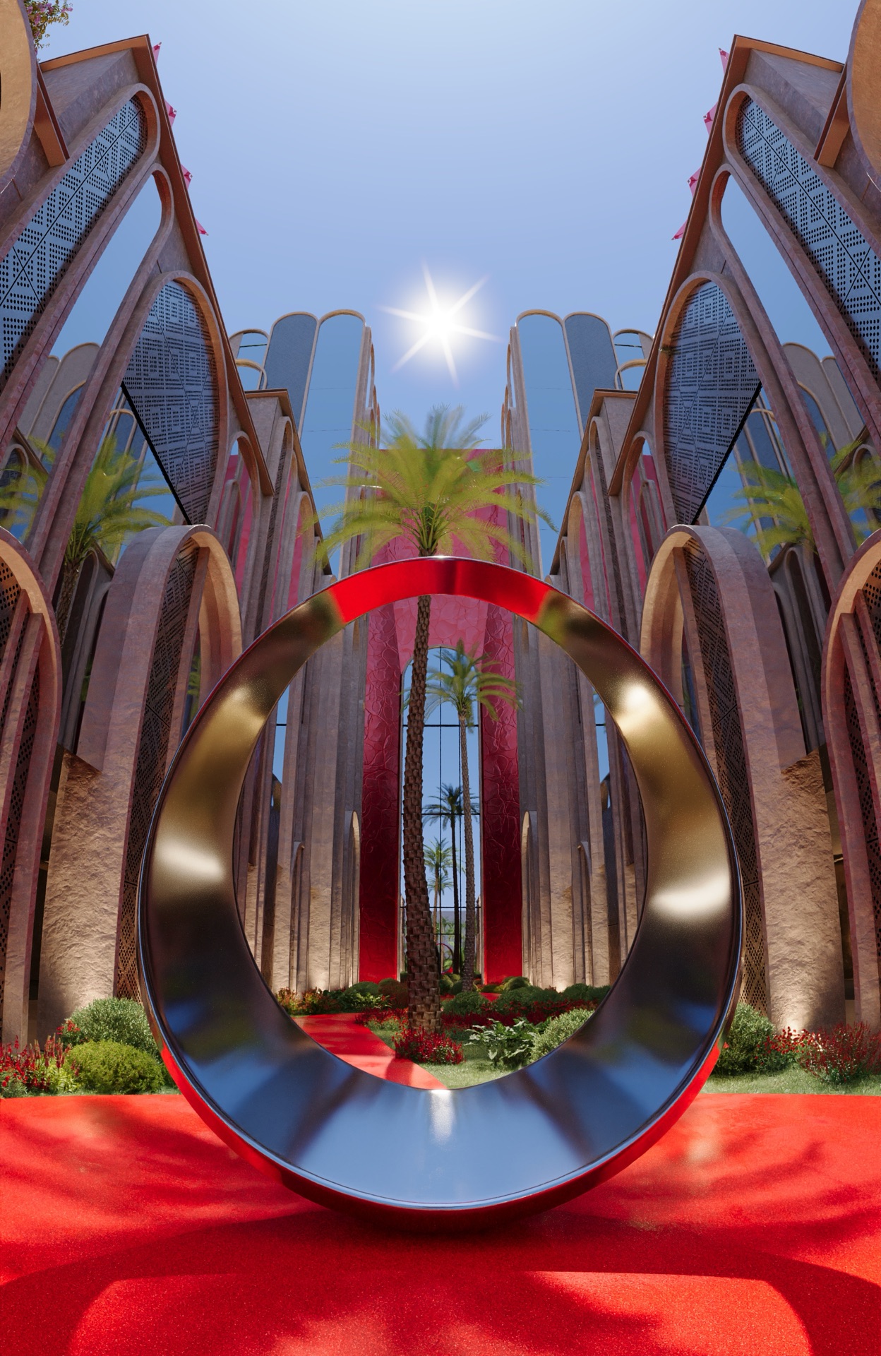 Evening Entrance Approach