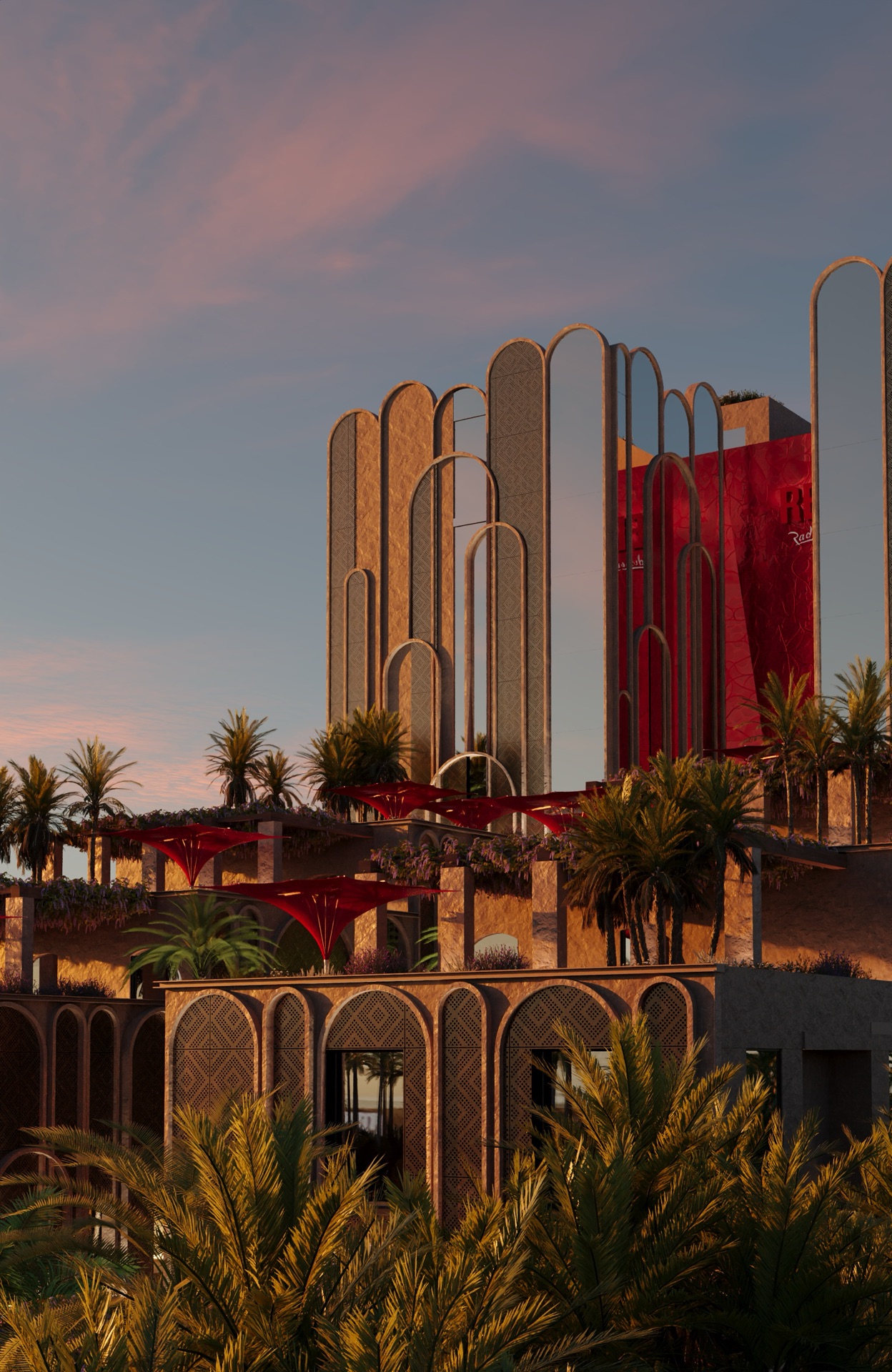 Sunset Tower Golden Hour